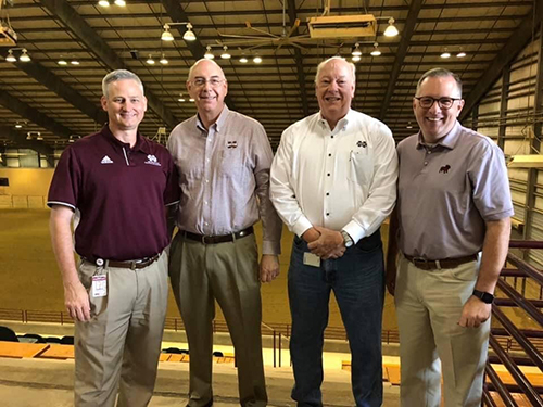 Rotary Classic Rodeo committee members Trey Breckenridge, John Forde, Zack Rowland and Marc McGee