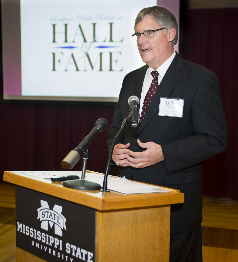 Checky Herrington, marketing research analyst in Mississippi State’s Office of Public Affairs, is among the newest inductees into the Southern Public Relations Federation’s Hall of Fame. Herrington said he was very humbled by the honor of being recognized by his peers and being in the company of other esteemed professionals recognized by the regional organization. (Photo by Sarah Dutton)