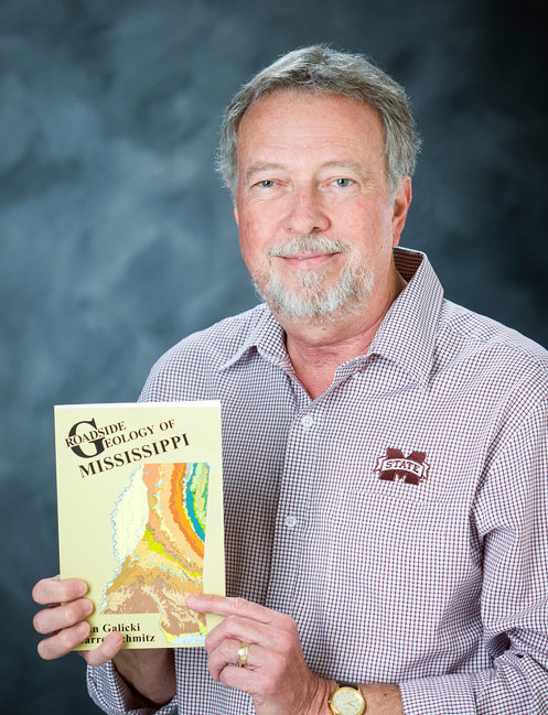 MSU geology alumnus and faculty member Darrel Schmitz is co-author of a new “road log” designed to educate travelers about Mississippi’s many geological features. (Photo by Russ Houston)