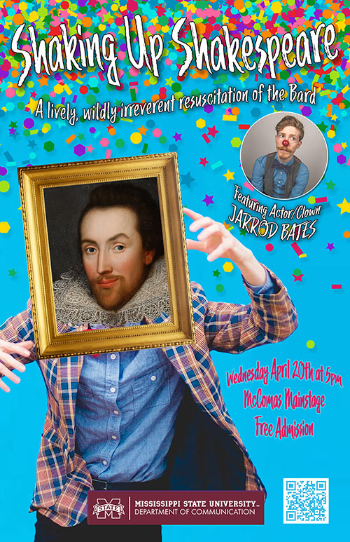 Shaking up Shakespeare event promotional flyer