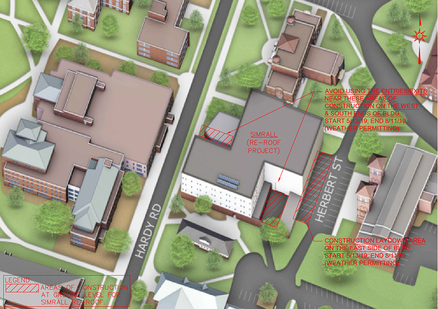 Simrall Construction Area Map