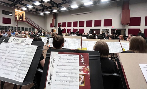 Starkville-MSU Community Band rehearses