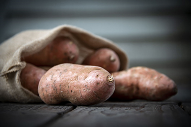 Bag of sweet potatoes