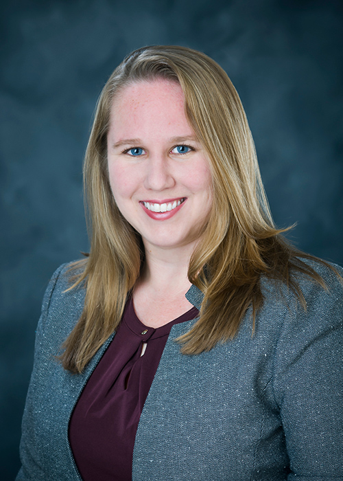 Studio portrait of Courtney Thompson