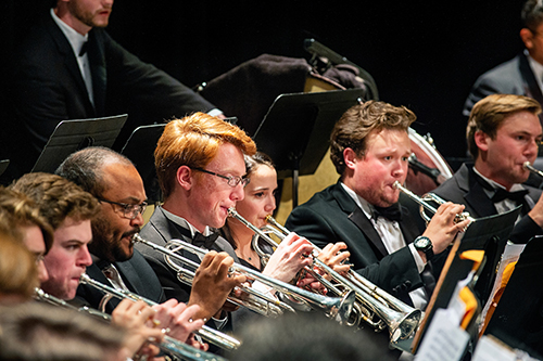 MSU Wind Ensemble performance at Lee Hall’s Bettersworth Auditorium