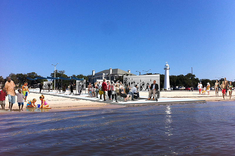 Mississippi State University’s Gulf Coast Community Design Studio is receiving a $100,000 grant from the John S. and James L. Knight Foundation for a project that seeks to increase community engagement on the city of Biloxi’s once segregated beaches, the city’s primary recreation space. (Submitted photo/courtesy of David Perkes)