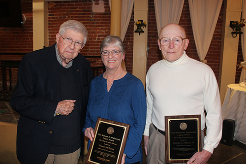 Pictured with Robert E. Wolverton, left, legacy honorees are Frances McDavid and Charles U. Pittman Jr. (Photo submitted)