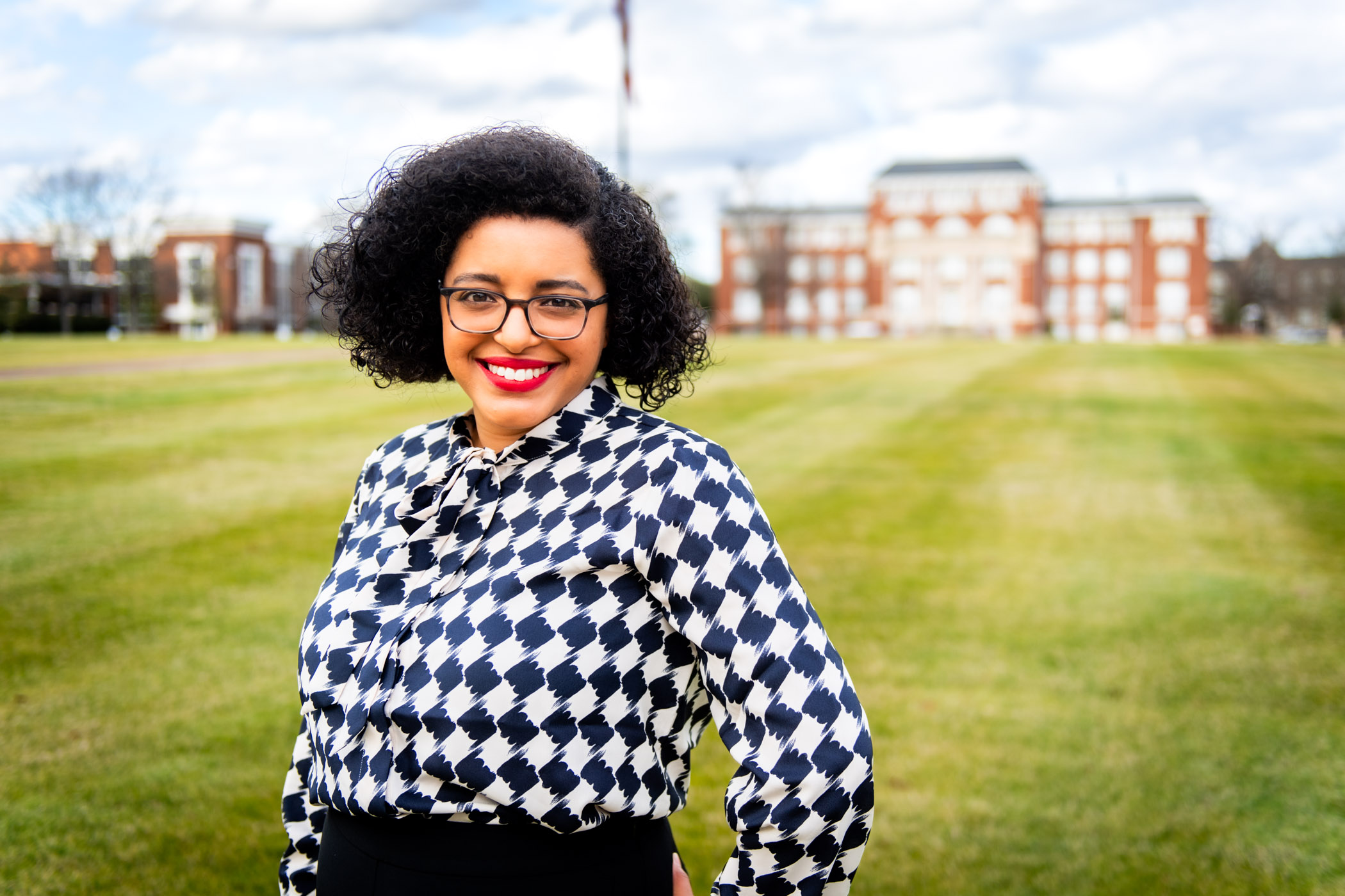 Leigh Soares, pictured outside on the MSU campus