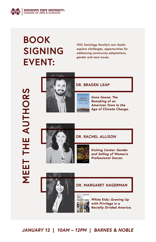Book signing poster