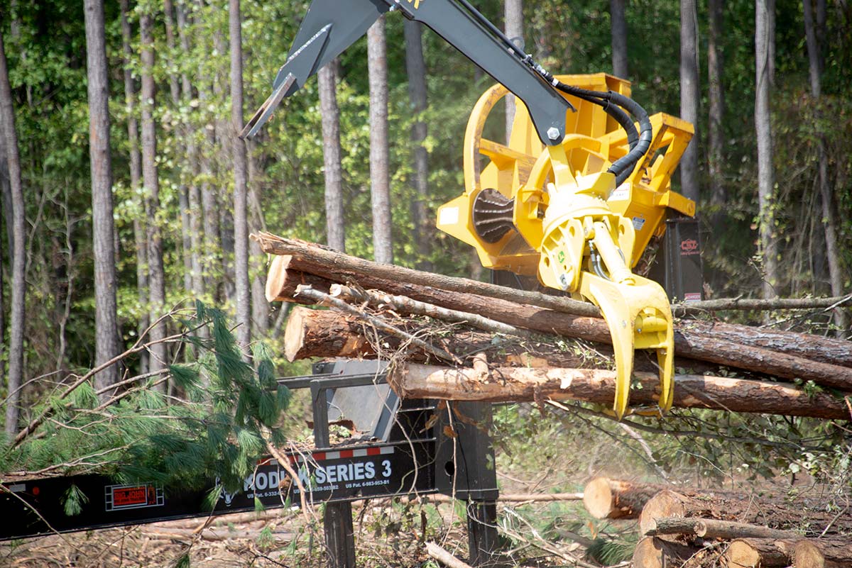 Machinery and equipment that drive the South’s timber industry is being demonstrated this weekend at the Mid-South Forestry Equipment Show. 