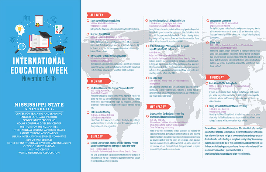 International Education Week 2018 schedule