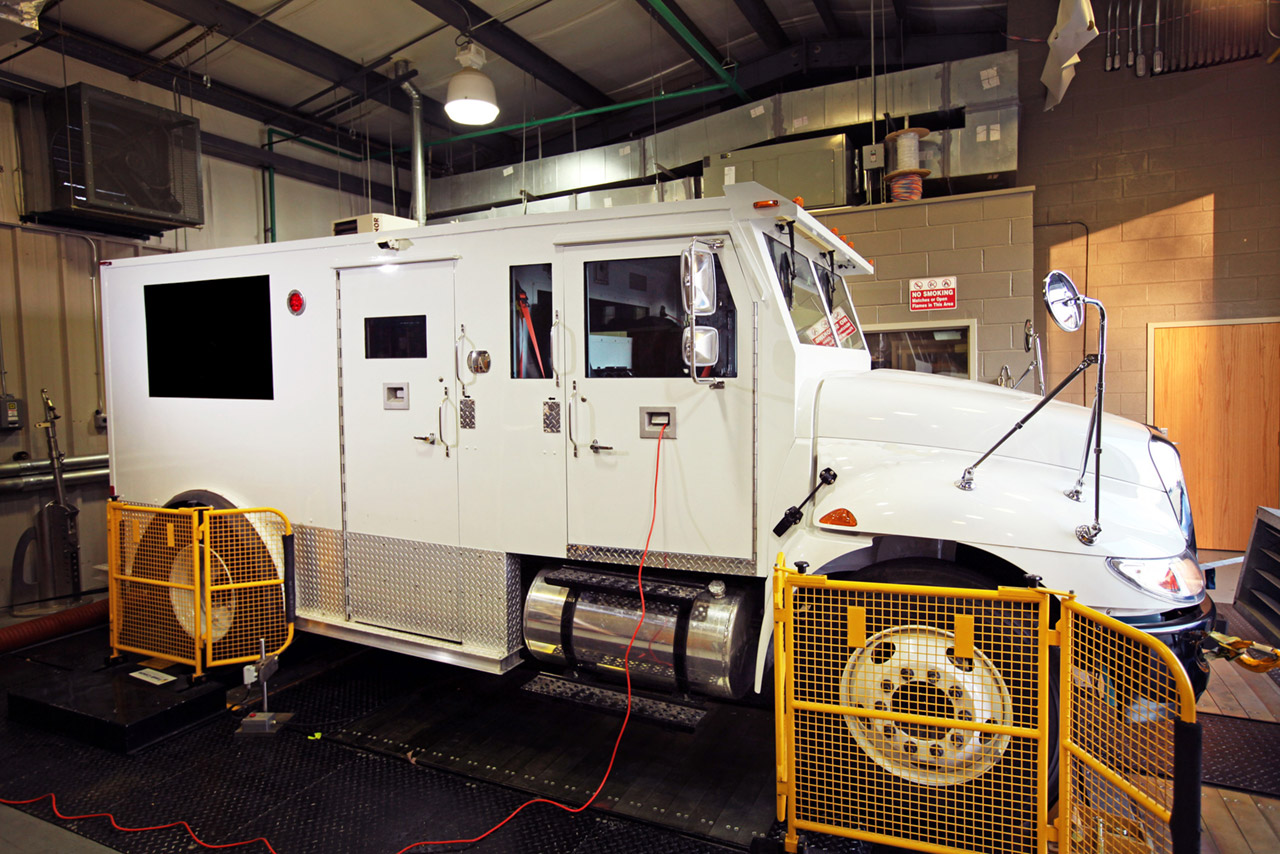 An MSU research team recently developed an idle-reduction system for vehicles made by Holly Springs-based CITE Armored that allows the heating and air conditioning to operate without using the engine when in park. <br/>Photo submitted/ Zach Rowland, CAVS