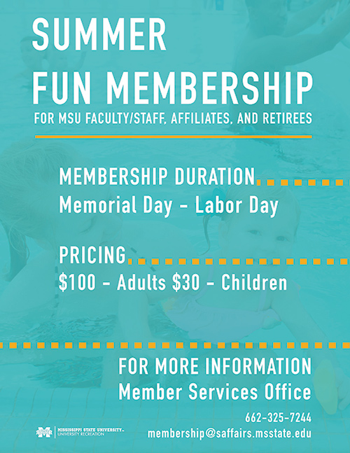 Summer Fun membership flyer