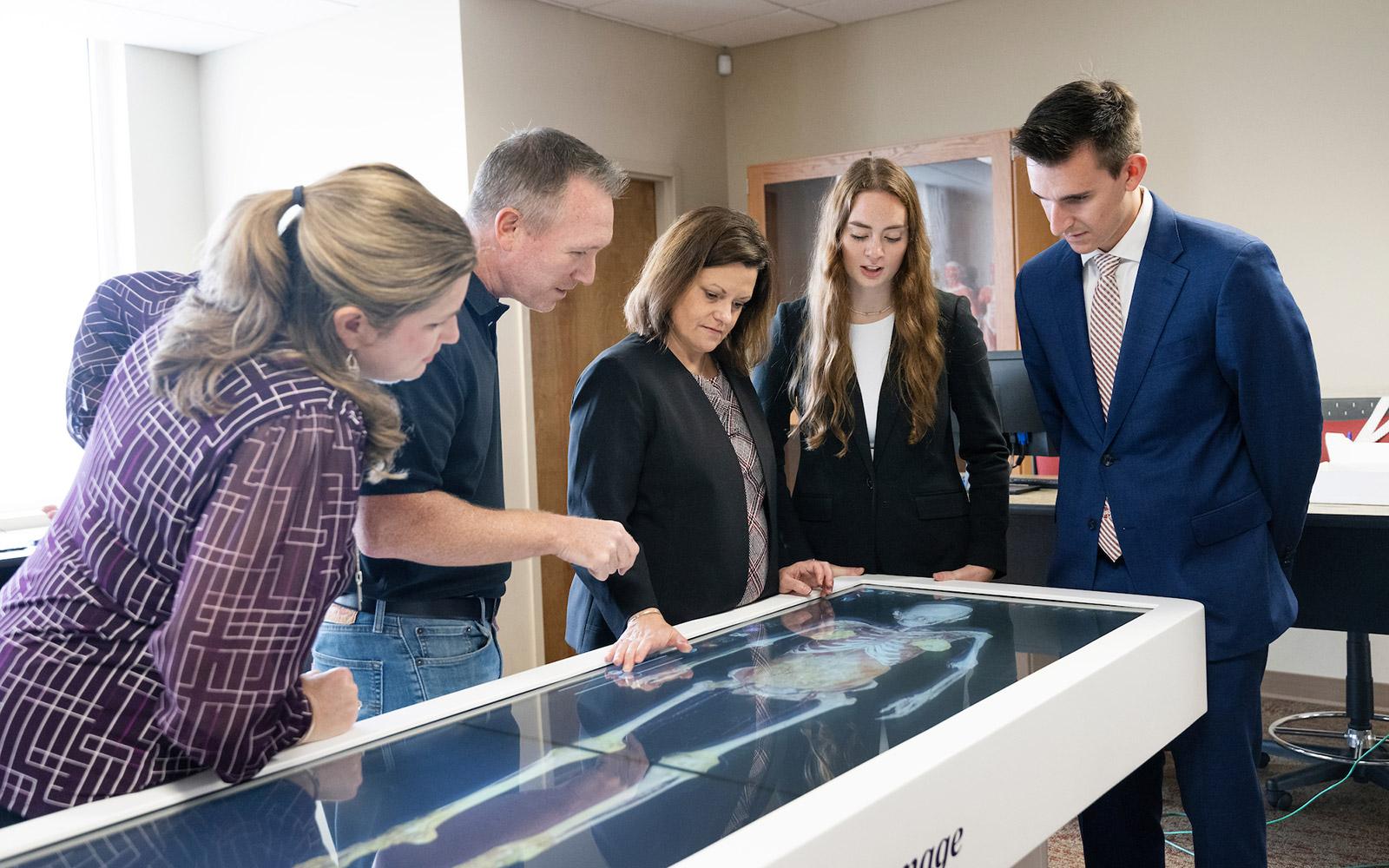 Mississippi State University’s Department of Biological Sciences unveiled its newest teaching tool, the Anatomage Tables, Thursday [Oct. 31]. These state-of-the-art resources provide students with an advanced, interactive way to study human anatomy.
