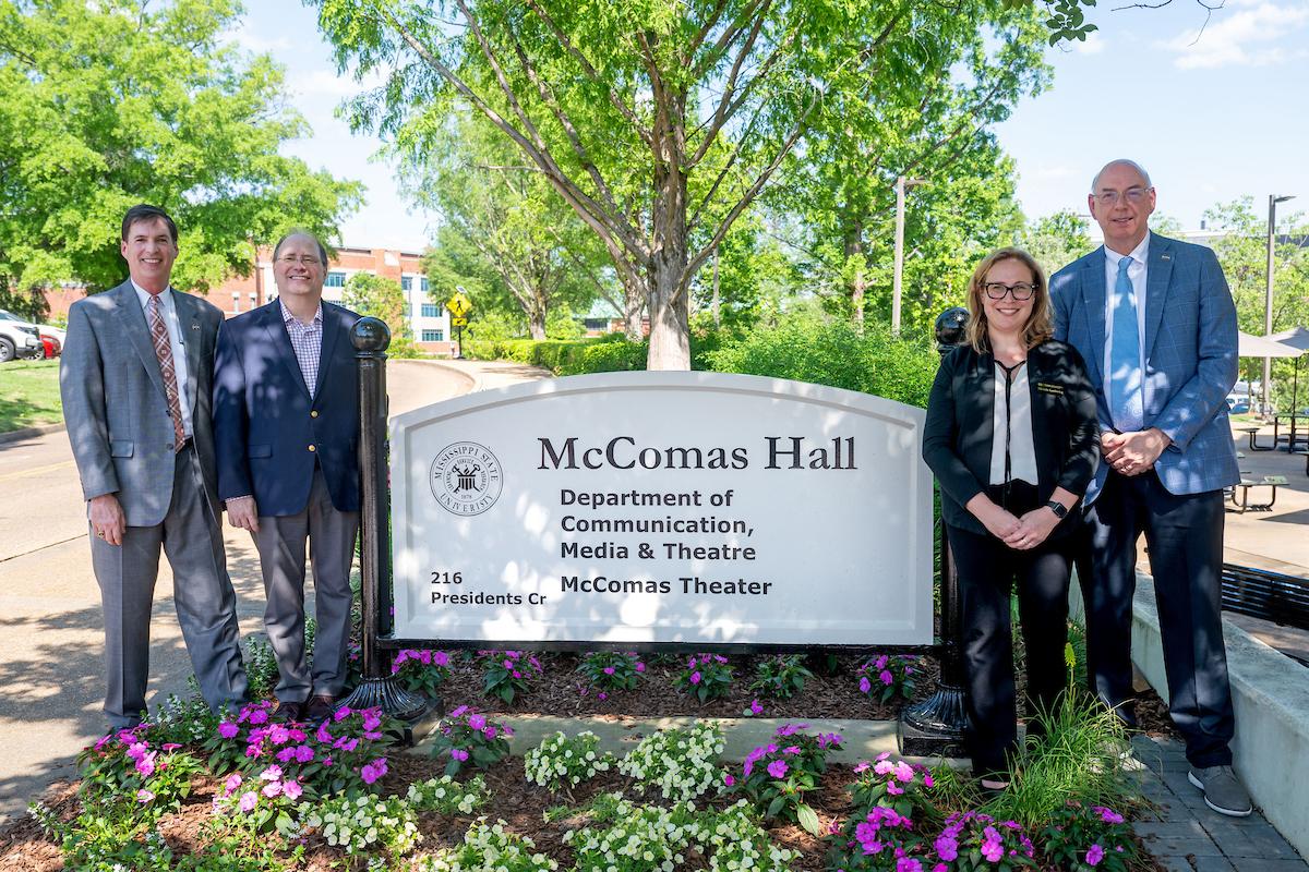 McCommas Hall sign