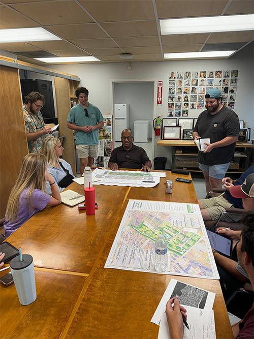 MSU architecture and landscape architecture talk with community stakeholders