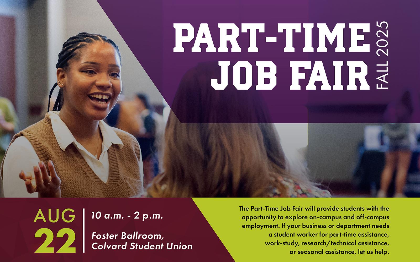 Upcoming part-time jobs fair links students to positions across campus, community