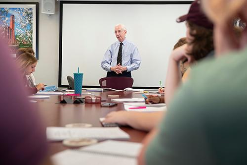 Mississippi State Department of Psychology Professor Tom Carskadon teaches the College Ready Psychology class.