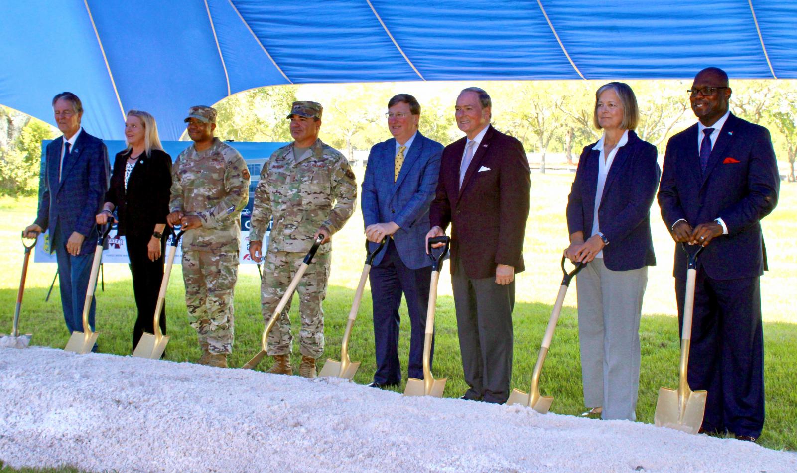 MSU, Keesler, state leaders break ground on Mississippi Cyber and Technology Center