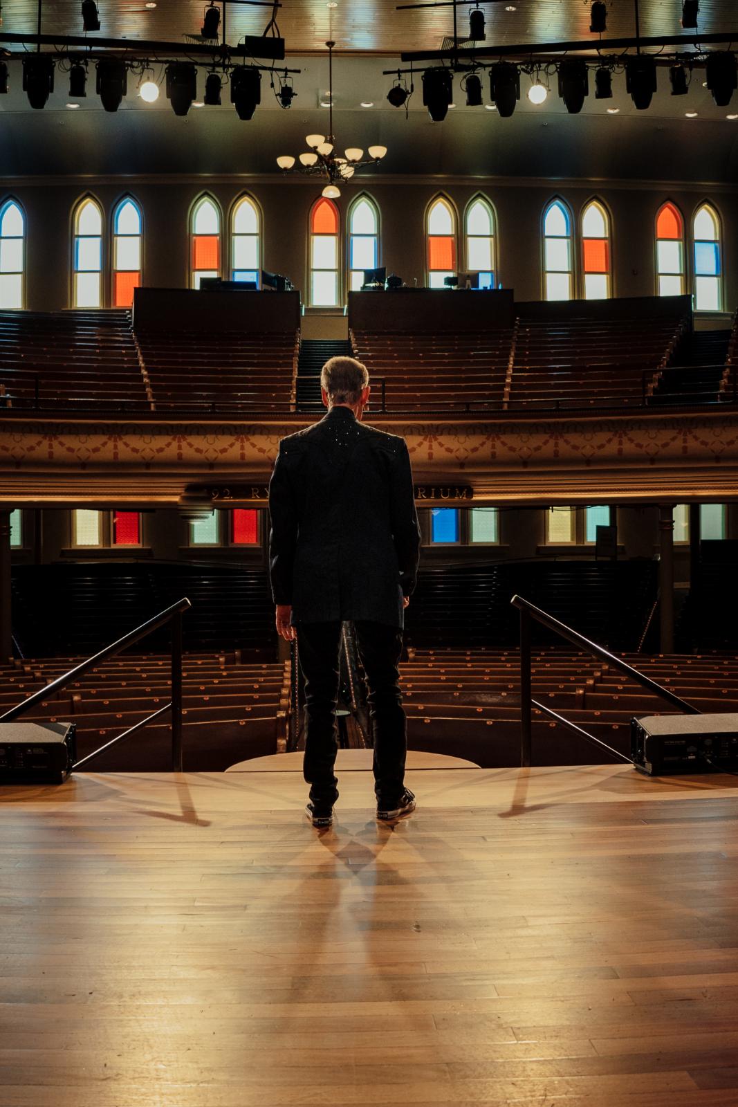 man on stage