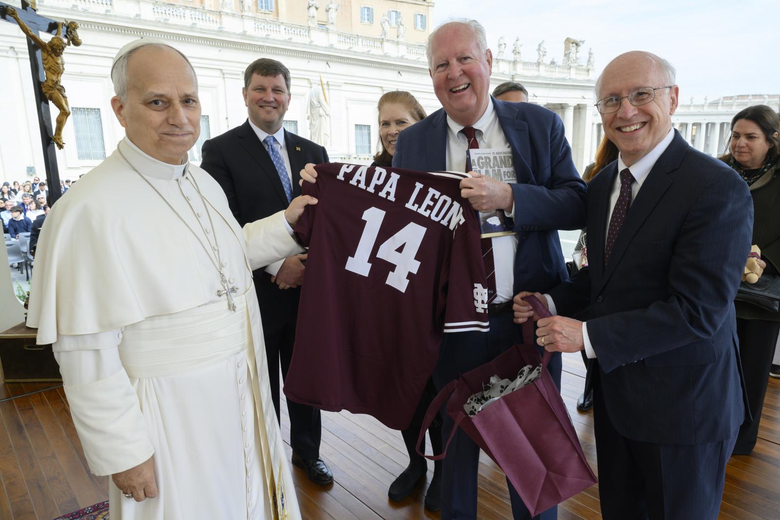 MSU delegation visits future home of Rome programs, takes part in personal audience with Pope Leo XIV