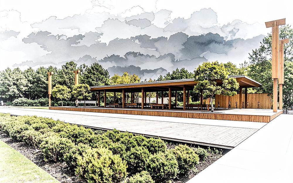 An illustration of the planned Starkville arboretum is shown.