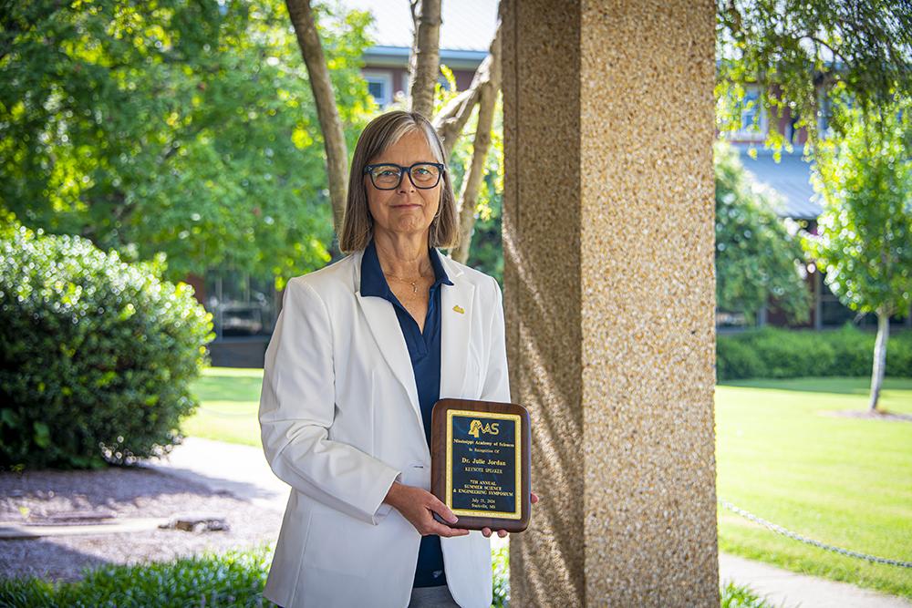 Julie Jordan, Mississippi State Senior Advisor for AI and Data Governance, was recognized by the Mississippi Academy of Sciences as the keynote speaker.