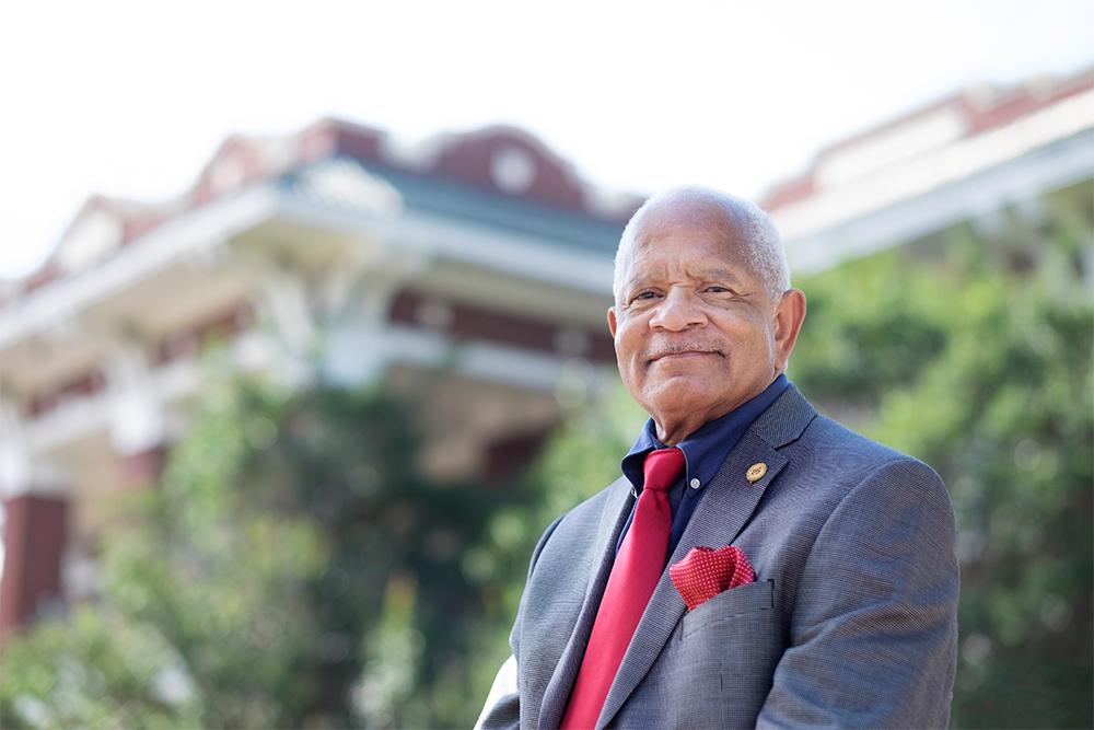 Dr. Richard E. Holmes pictured at MSU in a 2016 portrait